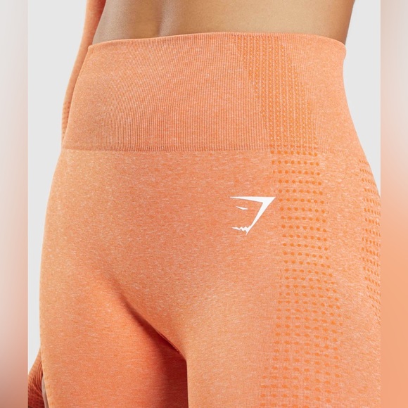 Gymshark Vital Seamless 2.0 Apricot Orange Marl Leggings Small NWT - Picture 5 of 7